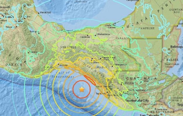 Στους 65 έφτασαν οι νεκροί από τον σεισμό 8,2 Ρίχτερ στο Μεξικό