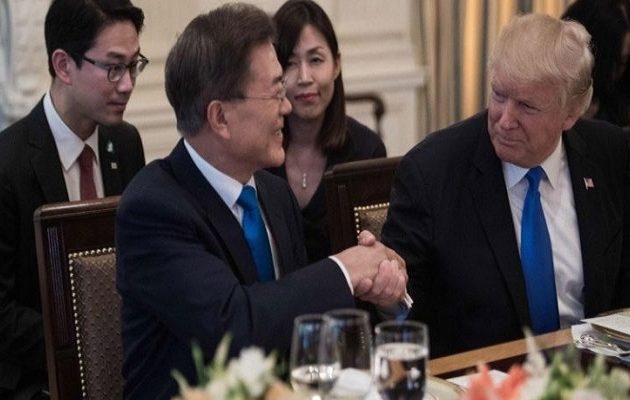 “Απάντηση” στον Κιμ – Τι συμφώνησαν Τραμπ και Πρόεδρος της Νότιας Κορέας