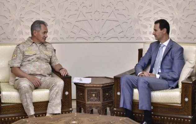 Στη Δαμασκό ο Ρώσος υπουργός Άμυνας – Συναντήθηκε με τον Άσαντ