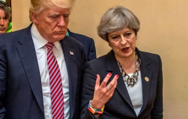 Ντόναλντ Τραμπ και Τερέζα Μέι συμφώνησαν ότι η Κίνα πρέπει να πιέσει τη Βόρεια Κορέα