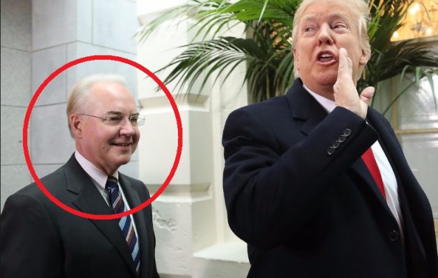 Ο Ντόναλντ Τραμπ “τέλειωσε” τον υπουργό Υγείας των ΗΠΑ Τομς Πράις