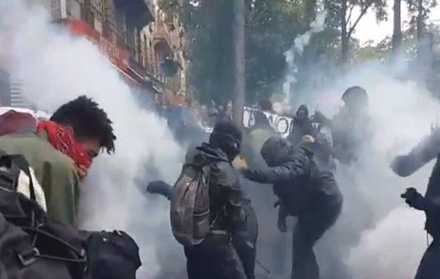 Επεισόδια στο Παρίσι σε διαδήλωση για τα εργασιακά που προωθεί ο Μακρόν