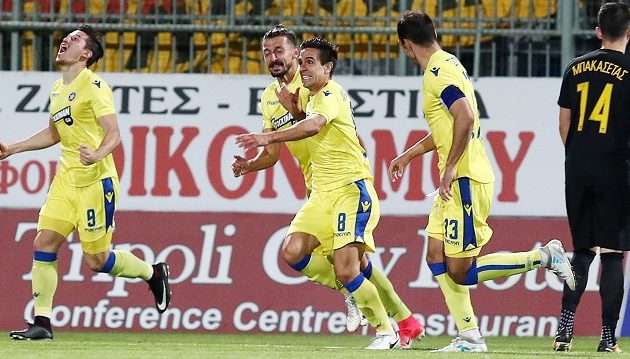 Πρώτη  ήττα για την ΑΕΚ – Έχασε 2-0 στην Τρίπολη από τον Αστέρα