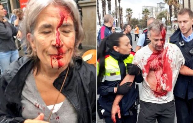 Εικόνες ντροπής από την Καταλονία – Η ισπανική Αστυνομία διψασμένη για αίμα Καταλανών (βίντεο+φωτο)