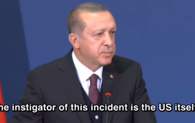 Για κατασκοπεία κατηγόρησε ο Ερντογάν τον υπάλληλο της Αμερικανικής Πρεσβείας που συνέλαβε