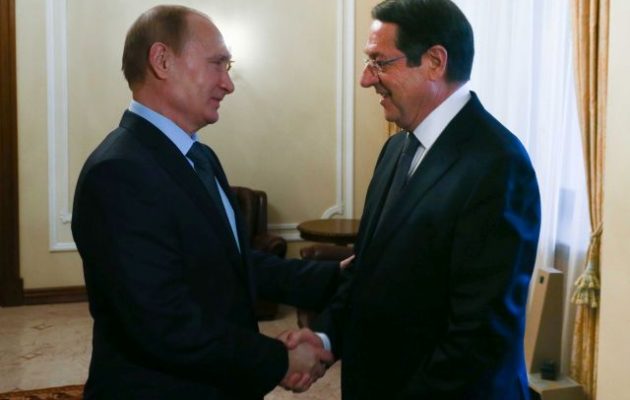 Πούτιν προς Αναστασιάδη: Πάγια θέση της Ρωσίας μια δίκαιη λύση στο Κυπριακό