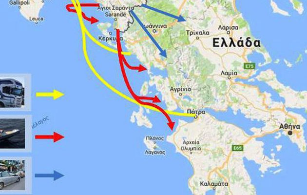 Οι διαδρομές των ναρκωτικών προς την Ελλάδα και την Ευρώπη