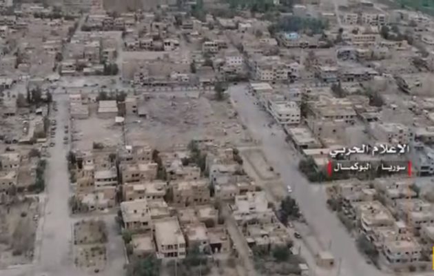 Δείτε εναέρια πλάνα από την Αλ Μπουκαμάλ όπου δόθηκε μεγάλη μάχη με το Ισλαμικό Κράτος (βίντεο)
