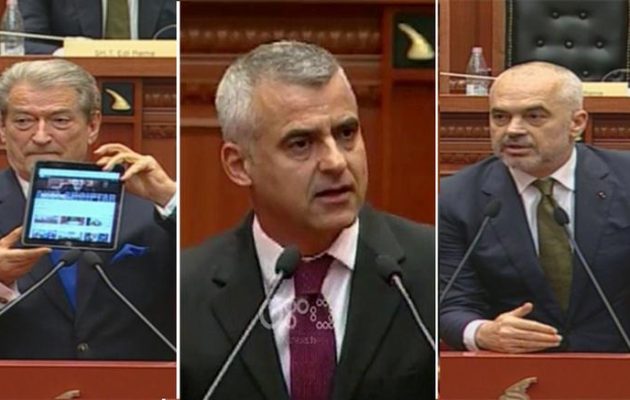 Εκτός ελέγχου ο Ράμα στην αλβανική Βουλή – “Δεν υπάρχουν Έλληνες στη Χειμάρρα” – Επιτέθηκε στην Ελλάδα