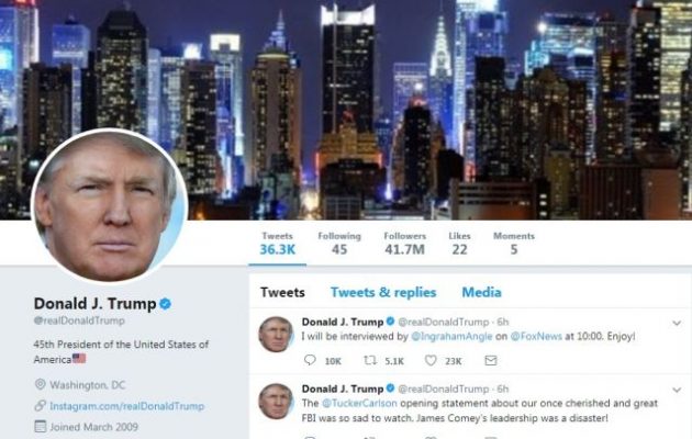 “Αποστάτης” του Twitter “κατέβασε” τον λογαριασμό του Ντόναλντ Τραμπ