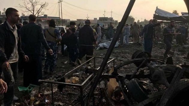 Δεκάδες νεκροί και τραυματίες από βομβιστική επίθεση αυτοκτονίας σε αγορά του Ιράκ