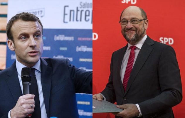 Ο Σουλτς είπε τον πόνο του στον Μακρόν: “Η Γερμανία κινδυνεύει να χάσει τον ρόλο της στην Ευρώπη”