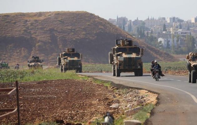 Φάλαγγες με τουρκικά τεθωρακισμένα εισέρχονται στην Ιντλίμπ της Συρίας