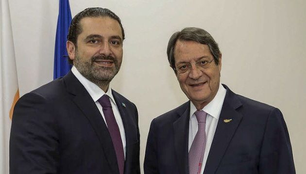 “Τράνζιτ” μέσω Λάρνακας για τον Χαρίρι, για να δει έστω και για λίγο Αναστασιάδη