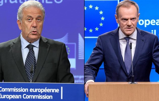 Αβραμόπουλος κατά Τουσκ: Απαράδεκτη και αντιευρωπαϊκή η πρόταση του για προσφυγικό