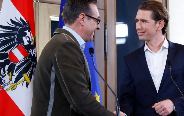 Τα υπουργεία Εξωτερικών, Εσωτερικών και Άμυνας παίρνει η Άκρα Δεξιά στην Αυστρία