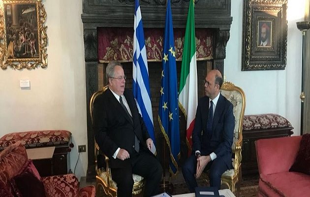 Στη Ρώμη ο Κοτζιάς – Ενέργεια και οικονομία στο επίκεντρο της ατζέντας με τον Ιταλό ομόλογό του