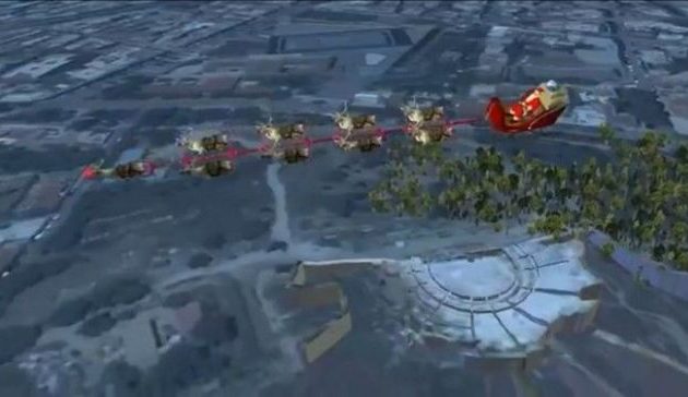 Ο Άγιος Βασίλης πέρασε και από την Ελλάδα πετώντας πάνω από την Ακρόπολη (βίντεο)