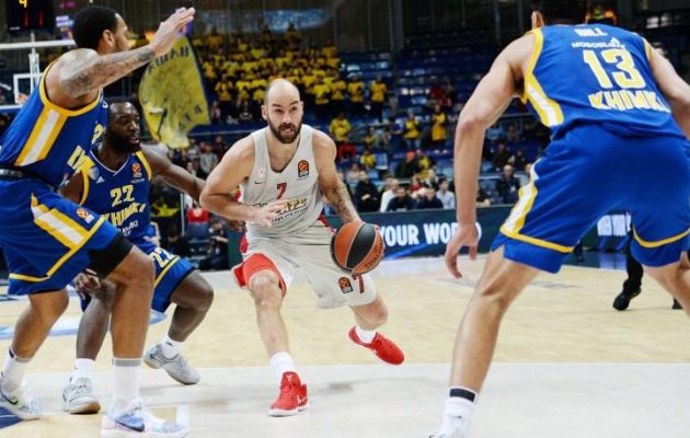 Ο Ολυμπιακός διασύρθηκε στη Μόσχα 82-54 από τη Χίμκι