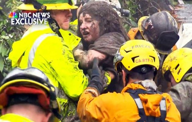 Φαράγγι-κόλαση στην Καλιφόρνια – 300 παγιδευμένοι στις λάσπες (φωτο)