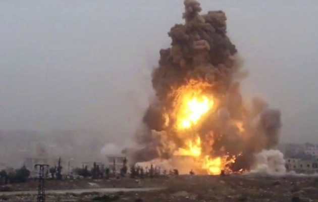 Το Ισλαμικό Κράτος ισχυρίζεται ότι κατάφερε πανίσχυρη βομβιστική επίθεση αυτοκτονίας στην αν. Συρία