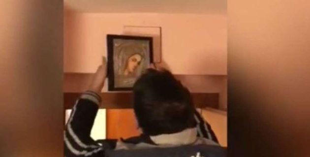 Βίντεο της ΕΛΑΣ: Tι έκρυβε ζευγάρι Αλβανών πίσω από την εικόνα της Παναγίας (φωτο+βίντεο)