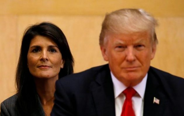 Η Νίκι Χάλεϊ διαψεύδει ως «αηδιαστικές» τις φήμες ότι είναι ερωμένη του Ντόναλντ Τραμπ