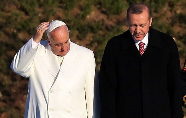 Ο Πάπας Φραγκίσκος θα δεχτεί τον Ερντογάν στο Βατικανό