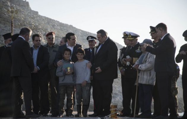 Την ακριτική Ψέριμο επισκέφθηκαν Τσίπρας, Καμμένος, Σαντορινιός