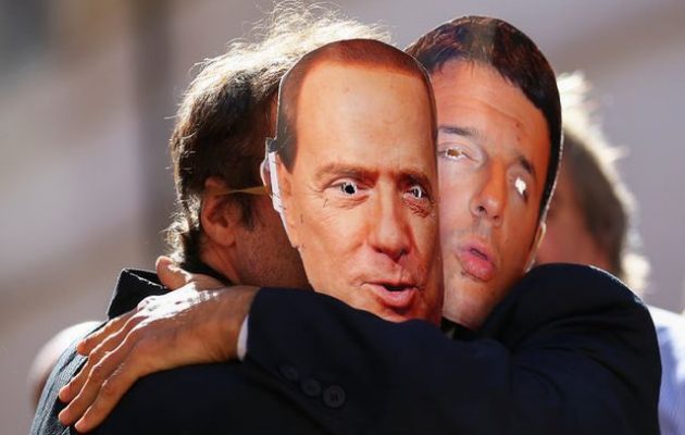 Γιατί η ΕΕ καλοβλέπει μια «Μεγάλη Συμμαχία» Μπερλουσκόνι-Ρέντσι για την Ιταλία