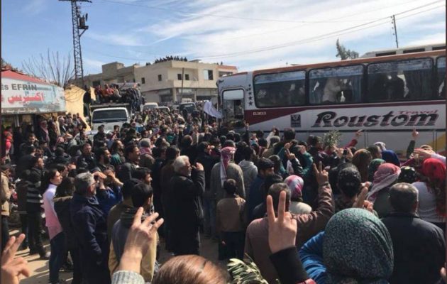 Κουρδικές ενισχύσεις από το Χαλέπι εισήλθαν στην Εφρίν για να πολεμήσουν τους Τούρκους