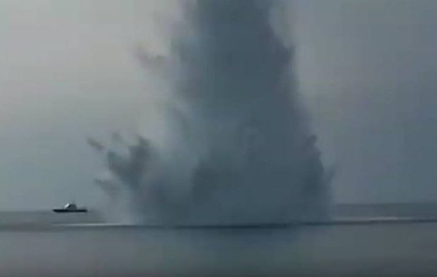 Εξουδετέρωσαν τη νάρκη του Β’ Παγκοσμίου Πολέμου στα Νέα Μουδανιά (βίντεο)