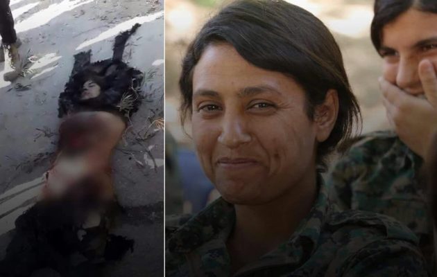 ΣΟΚ! Οι μισθοφόροι της Τουρκίας διαμέλισαν το πτώμα νεκρής Κούρδισσας στρατιωτίνας (φωτο)
