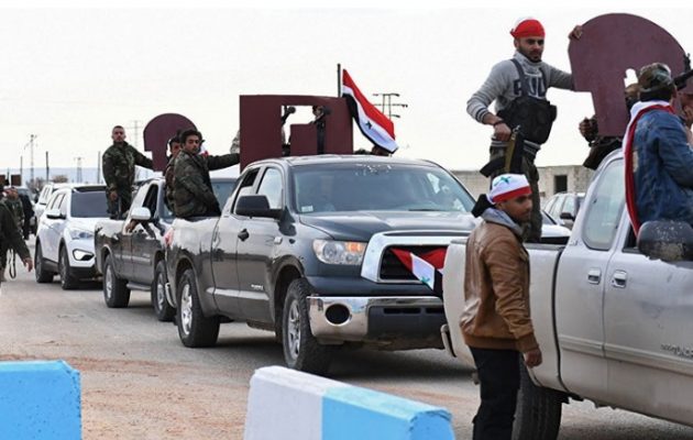 Νέος εξευτελισμός Ερντογάν – Οι Σύροι παραστρατιωτικοί εισήλθαν στην Εφρίν όσες βόμβες κι εάν έριξε (βίντεο)