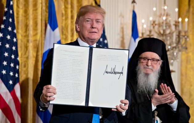 Μήνυμα Τραμπ για 25η Μαρτίου: «Η Ελλάδα γενέτειρα της Δημοκρατίας και του Δυτικού Πολιτισμού»