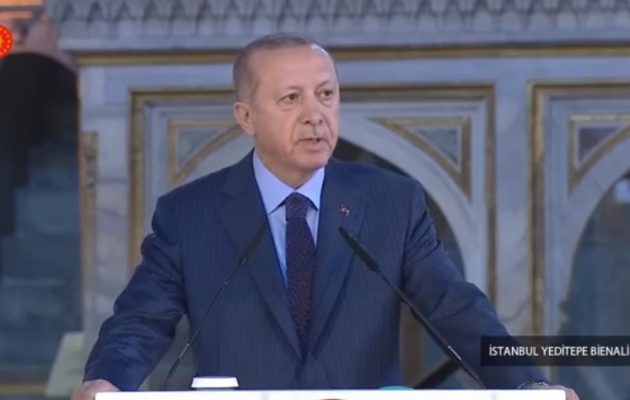 Ο Ερντογάν βεβήλωσε την Αγία Σοφία – Την αποκάλεσε «τζαμί» που το κατάντησαν οι κεμαλικοί «στάβλο»