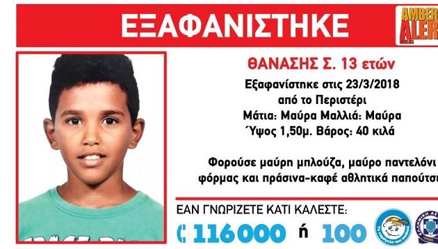 Χαμόγελο του Παιδιού: Aπήγαγαν τον 13χρονο Θανάση και τον μετέφεραν στο εξωτερικό