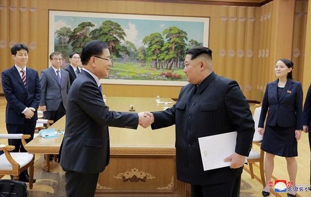Ιστορική συνάντηση Κιμ Γιονγκ Ουν με Νοτιοκορεάτες για την εκτόνωση της έντασης