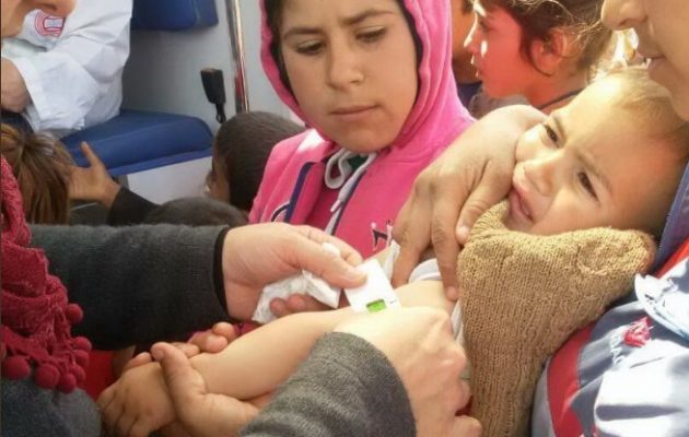 Ο Μακρόν ζήτησε από τον Ερντογάν να επιτραπεί η ανθρωπιστική βοήθεια στην Εφρίν