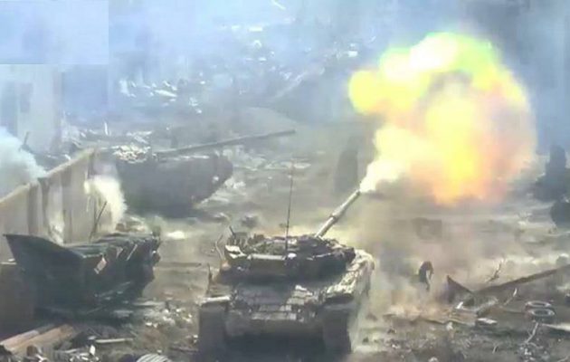 Ο συριακός στρατός βομβαρδίζει το Ισλαμικό Κράτος σε νότιο προάστιο της Δαμασκού
