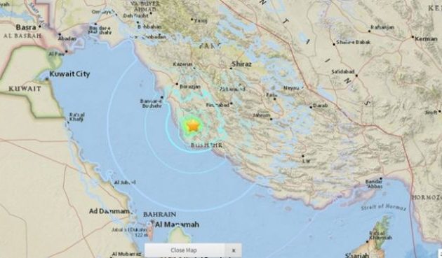 Σεισμός 5,9 Ρίχτερ κοντά σε πυρηνικό σταθμό στο Ιράν