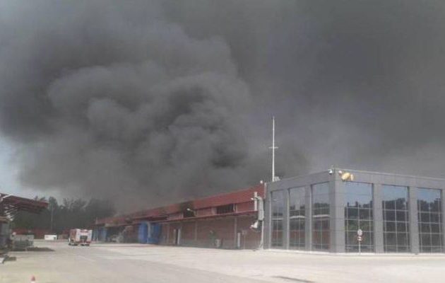 Μεγάλη φωτιά σε εργοστάσιο μπαταριών στην Ξάνθη – Εκκενώνονται οικισμοί (βίντεο)