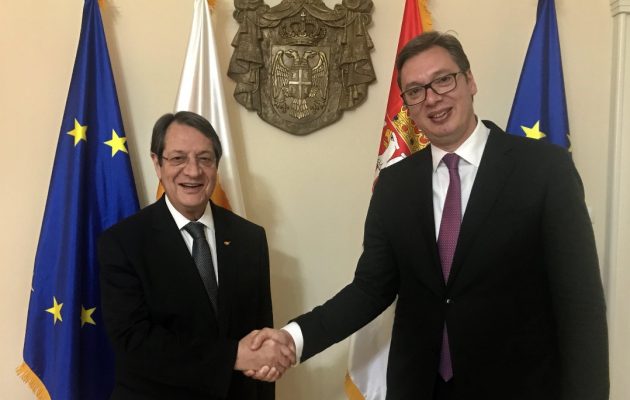 Η Κύπρος δεν αναγνωρίζει το Κόσοβο – Ο Αναστασιάδης ενημέρωσε τον Βούτσιτς για την τουρκική επιθετικότητα