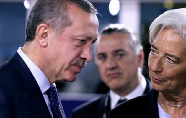 Η Λαγκάρντ (ΔΝΤ) κατηγόρησε τον Ερντογάν ως υπεύθυνο που γκρεμίζεται η τουρκική λίρα