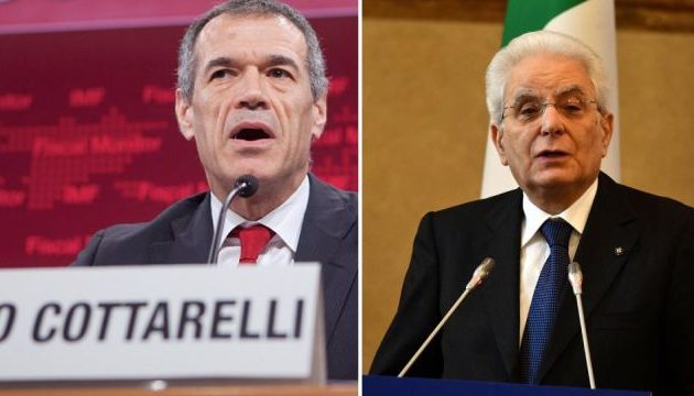 Χάος: Στον άνθρωπο του ΔΝΤ Κάρλο Κοταρέλι δίνει εντολή κυβέρνησης ο Ιταλός πρόεδρος – Στο “βάθος” κάλπες