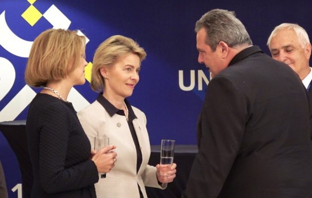 Ο Πάνος Καμμένος έθεσε στην ΕΕ «για άλλη μια φορά, το θέμα της παράνομης ομηρίας των Ελλήνων στρατιωτικών»