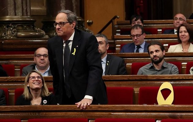 O νέος πρόεδρος της Καταλονίας θέλει συνάντηση με τον Ραχόι