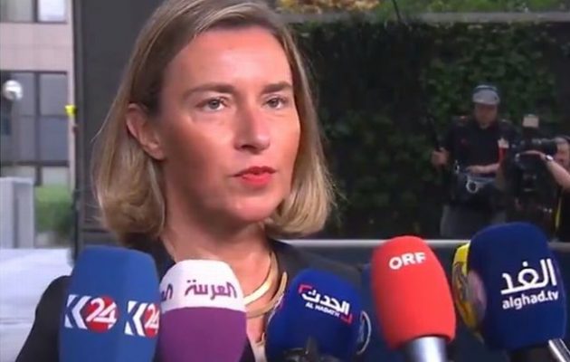 «Ικανοποιημένη» η Μογκερίνι από την «πρόοδο» στο Σκοπιανό