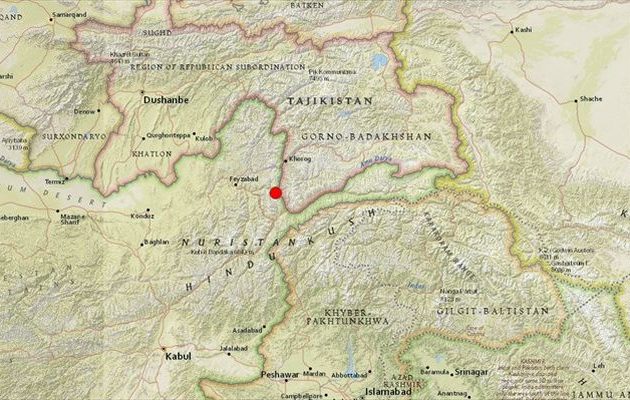 Ισχυρός σεισμός 6,2 Ρίχτερ στα σύνορα Αφγανιστάν-Τατζικιστάν