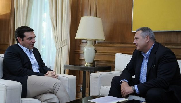 Στο Μαξίμου ο Καμμένος – Συνάντηση με Τσίπρα